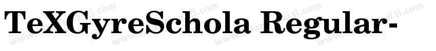 TeXGyreSchola Regular字体转换